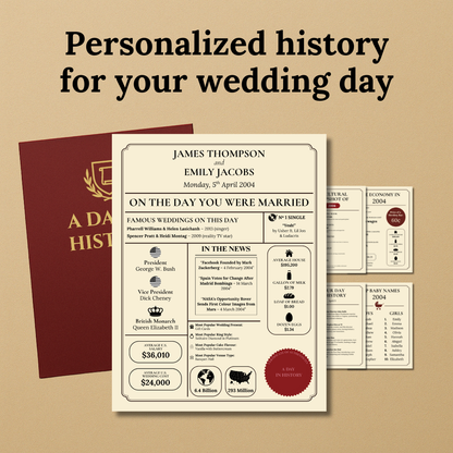 Day You Were Married Pack